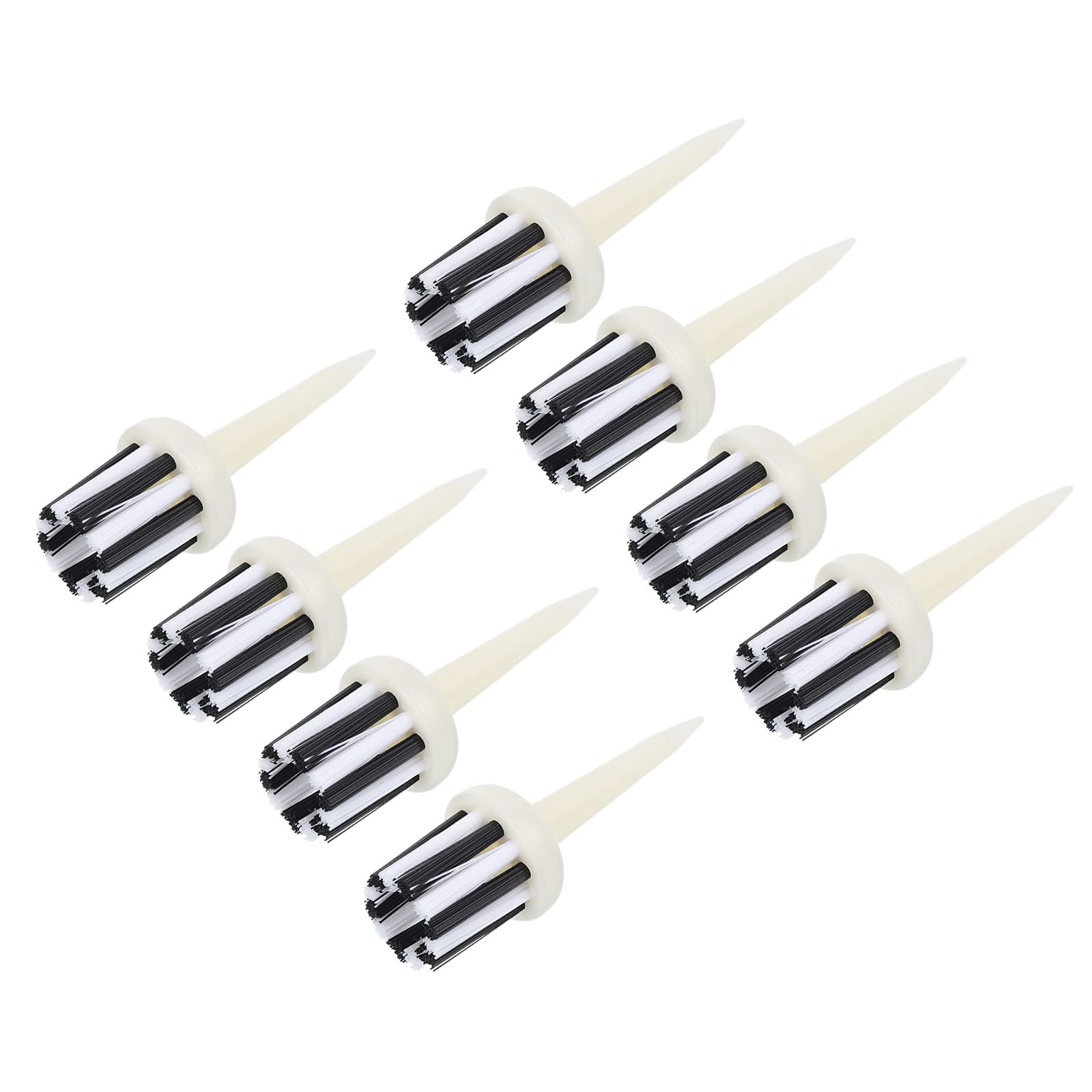 PATIKIL Golf Tee Brush Top 2.2 Inch, 12 Pack Unbreakable Plastic Golfing Tees Low Friction Resistance for Men and Women, White