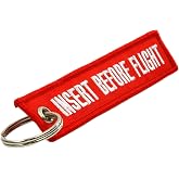 Rotary13B1 INSERT BEFORE FLIGHT Keychain - Red