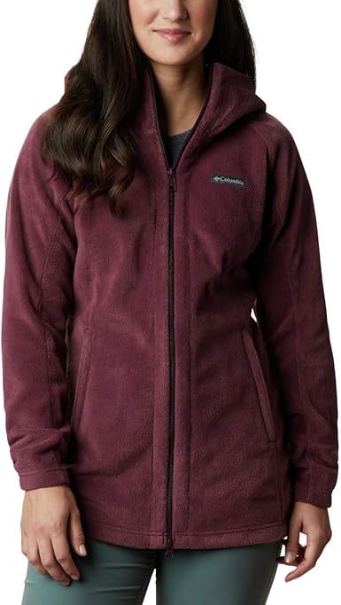 columbia women's benton springs ii long hooded jacket
