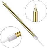 LFBEST Gold Birthday Candles 12Pcs with Holder Metallic Glitter 13cm view 4