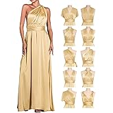 GORAIS Women Infinity Dress for Bridesmaid Long Evening Maxi Wrap Dresses Convertible Prom Wedding Gown