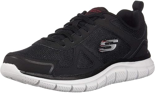 Skechers Men's Skechers Track-scloric 52631-bkrd Low Top Sneakers, Black Black 52631 Bkrd, 8 UK