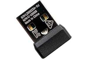 NoirVogel New USB Dongle Unifying Receiver for Mouse and Keyboard Compatible for Any Logitech Product That Display The Unifying Logo (Orange Star, Connects up to 6 Devices)