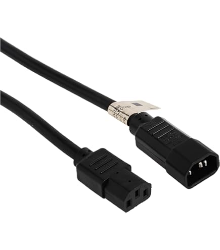 CableCreation 10ft C14 To C13 Power Extension Cables - 2-Pack 18AWG PDU Style Cords