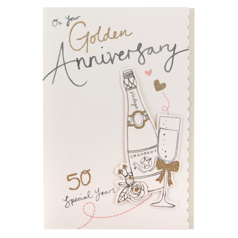 Hallmark Anniversary Card 'Wishing You Happiness' - Medium