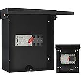 Automatic Transfer Switch, 100 Amp 3 Pole Auto Transfer Switch for Home Generator, 120/240-Volt 24,000W Stronger Stability, for Outdoor and Indoor with Ground, General 60HZ (100A-3P-10 x8 x4)