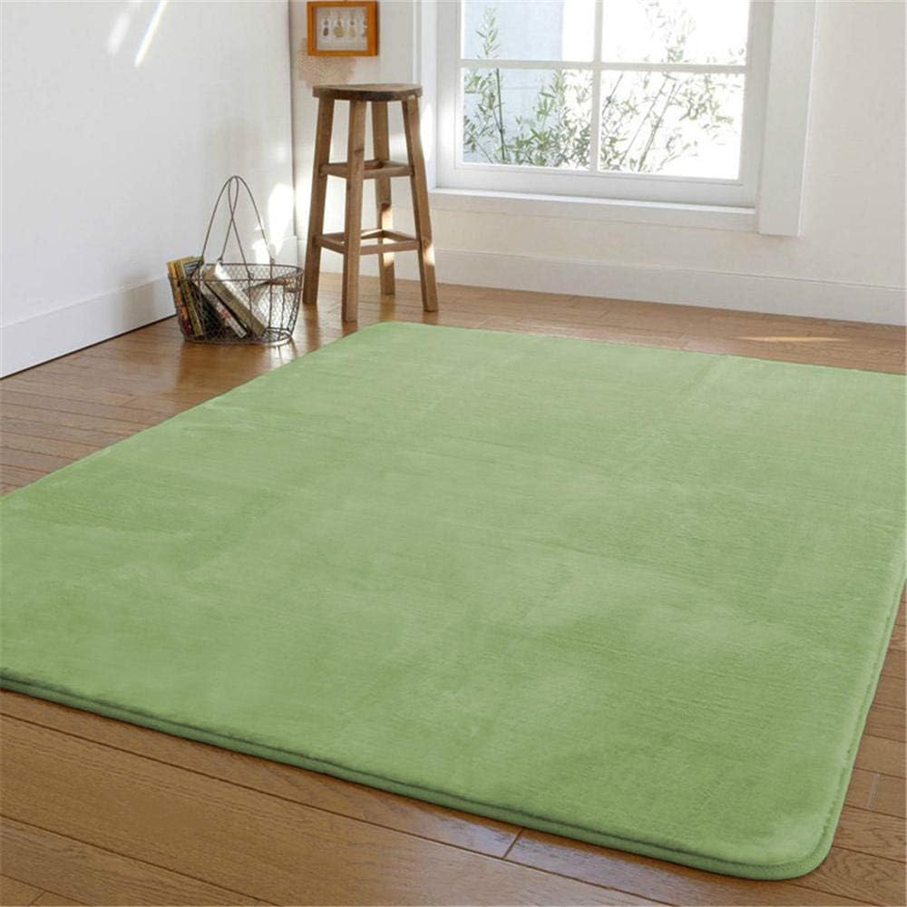 WQ-BBB Super Soft soundproof Carpets Green Short plush bedroom carpets