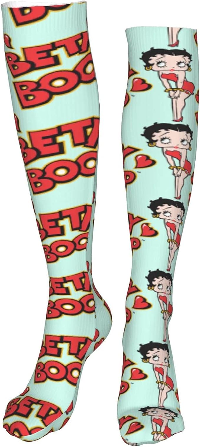 Betty Boop Unisex Fashion Thigh High Socks Warm Long Tube