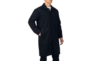 Alpine Swiss Zach Men’s Wool Blend Overcoat – Knee-Length Trench Coat, Runs Large for Layering Over Suits or Sweaters