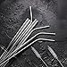 Metal Straws for Drinks With Silicone Tips and Long Brushes, Reusable Stainless Steel Drinking Straw For 20 30 OZ Tumblers, Dishwasher Safe(Set of 8)