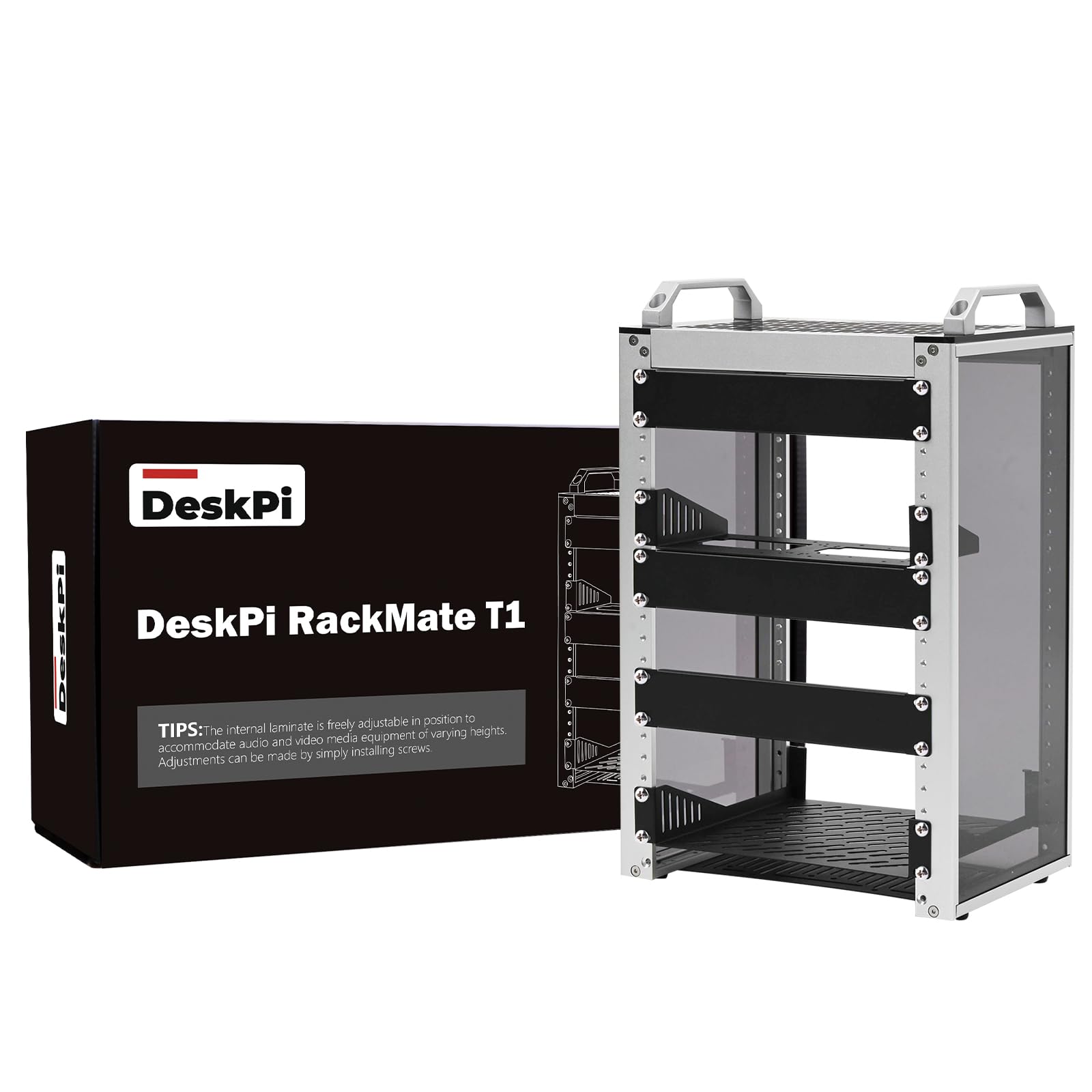 GeeekPi 8U Server Cabinet, 10 inch Server Rack for