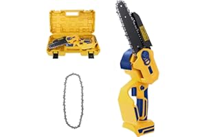 MELLIF Cordless Power Chainsaw, for DeWALT 20V Max Lithium Battery 6-Inch Hand-held Mini Pruning Saw with Brushless Motor & Replacement Chain Wood Cutting | Tree Trimming Camping (Battery NOT Included)