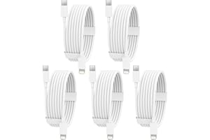 IGENJUN USB C to Lightning Cable 5 Pack 6FT [Apple MFi Certified] iPhone Fast Charger Fast Charging Type c to Lightning Cable for iPhone 14 13 12 11 Pro Max Xr Xs 8 and More - White