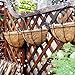 wonuu Half Round Coco Liner,Half Circle Wall Planter Coco Fiber Replacement Liners for Wall Hanging Baskets