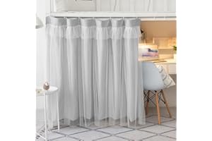 haozaikeji Dorm Bed Curtains Bottom Bunk Bed Curtains Single Bed Blackout Curtains Loft Bed Canopy for Students Dorm Bedroom