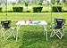 KingCamp Folding Camp Quad Chair Aluminum Frame Padded Oversized Light Weight Heavy Duty Portable Stable Camping Picnic Backpacking Outdoor Home Carry Bag