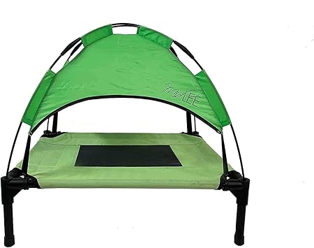 outdoor dog cot with canopy
