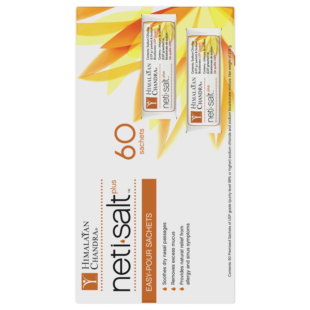 Himalayan Chandra Neti Salt Plus Refill Sachet 60ct