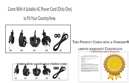 Ablegrid 5FT AC Power Cord For PowerStation PSX3 Jump Starter – Replacement Male To Female Cable