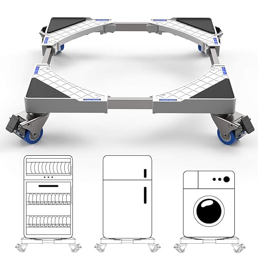 SEISSO Multifunctional Dolly Roller Base, Telescopic Laundry Dryer Base