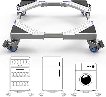 Soporte base de soporte para rueda de frigorífico de acero inoxidable