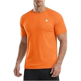 PINSPARK Workout Shirts for Men Short Sleeve UPF 50+ Quick Dry Gym T-Shirt | Cooling athletic activewear for running swimming and fitness. Lightweight breathable moisture wicking performance apparel