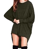 ZANZEA Women’s Batwing Sleeve Off-Shoulder Loose Oversized Top – Baggy Pullover Sweater Blouse In Brown, Size S (US 6) - View #4