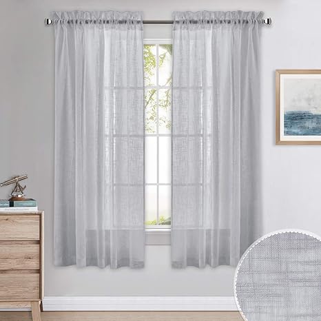 Pony Dance Net Curtains For Kitchen Short Thick Window Sheer