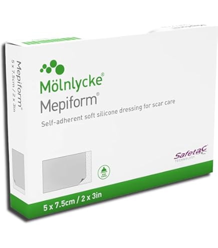 Amazon.com: Mepiform Scar Reduction Dressing 2x3 Inch/5x7,5cm 5