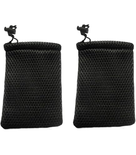 6pcs Nylon Mesh Drawstring Bag Pouches For Mini Stuff