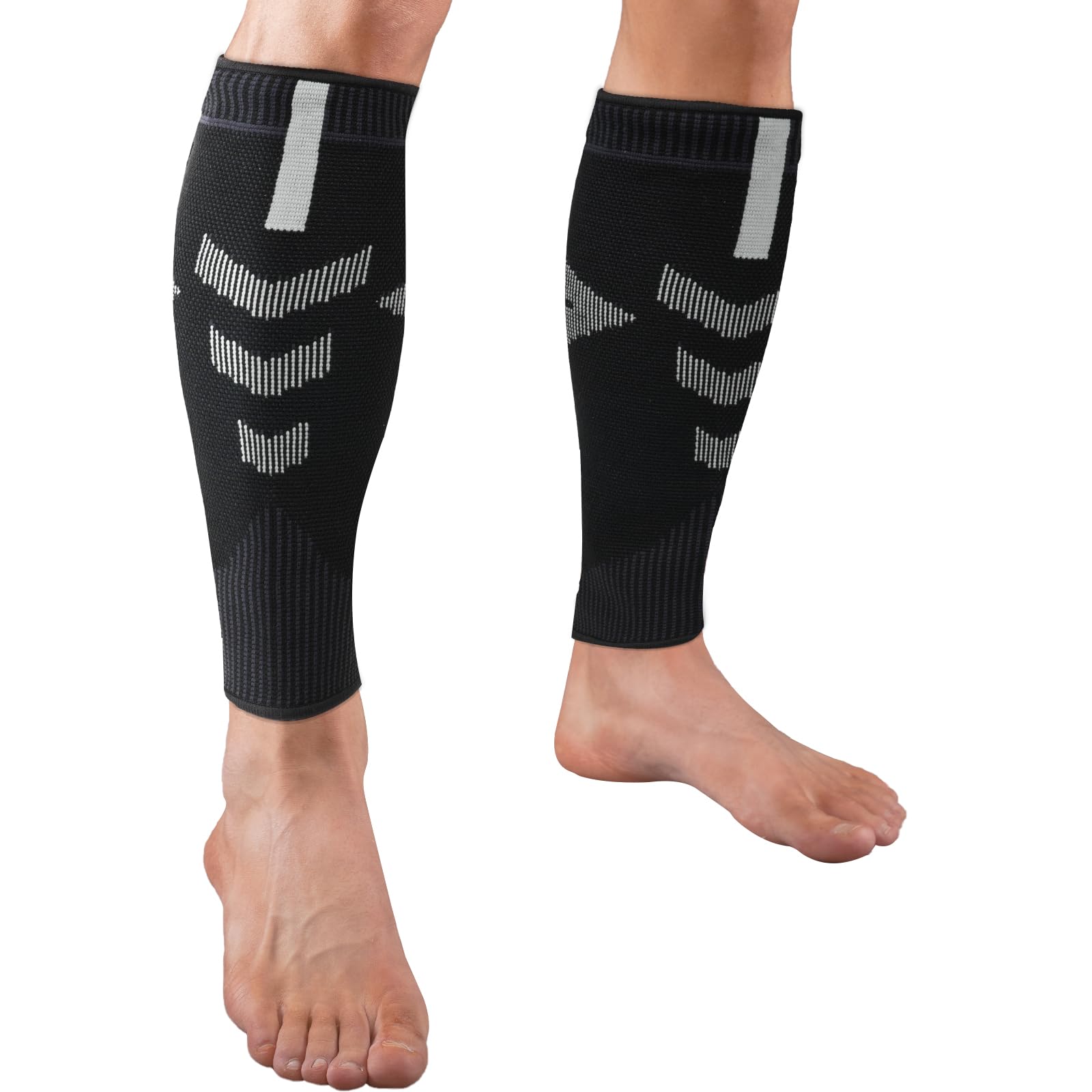 ACWOO Calf Support Compression Sleeves for Women Men, 1 Pair 23-32mmHg Class 2 Shin Splints Brace Support for Torn Muscle Pain Relief, Cramps, Sprains, Footless Leg Socks for Running Sports Flight