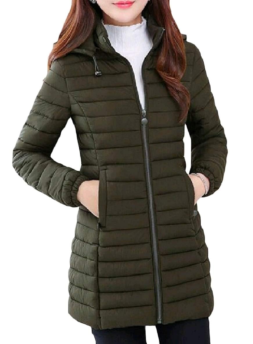 Buy We&VWomen Women Winter Lightweight Warm Plus Size Windproof Jacket