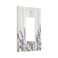 Rustic Wooden Plank Lavender 1 Gang Light Switch
