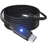 STARGEAR Starlink Mini Cable 6.5FT, 16AWG Starlink Cable with Indicator Light 140W USB C to DC, Accessories for Starlink Work