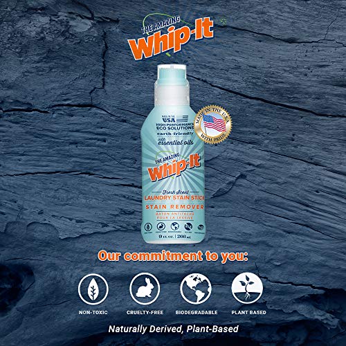 Whip-It 9oz Laundry Stain Stick Stain Remover - Super Concentrated - Fresh Scent - All Natural - Removes Tough Stains & Odor - Thumbnail 3