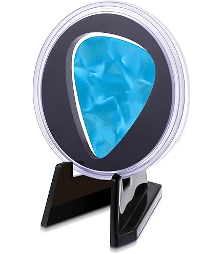 Support D'affichage Mural En Acrylique Pour Médiators De Guitare - Noir