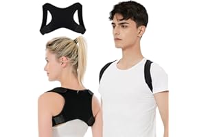 Oormgsrc Posture Corrector for Men, Adjustable Back Support Brace, Comfortable Shoulder Brace, Breathable Posture Corrector for Women, Shoulder, Spine and Neck Pain Relief