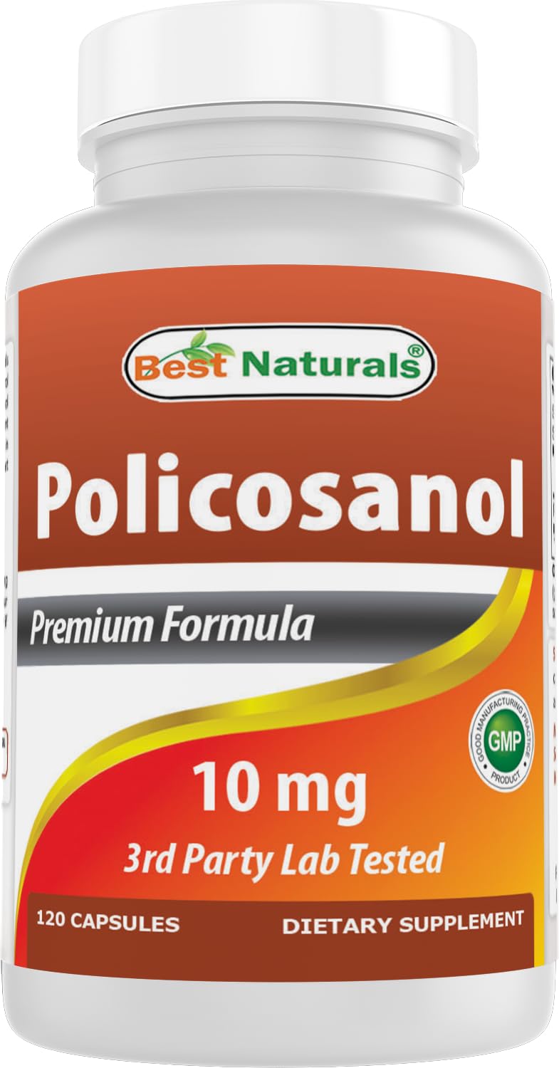 Best Naturals Policosanol 10 mg 120 Capsules (120 Count (Pack of 1))