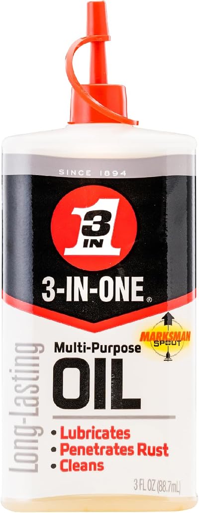 3-IN-ONE 100355 Multi-Purpose Drip Oil Lubricates Cleans Prevents Rust 3 oz