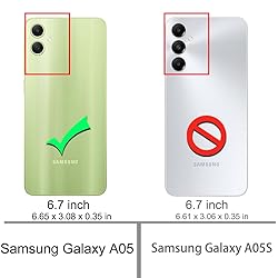 Osophter for Galaxy A05 Case: with 2pcs Screen