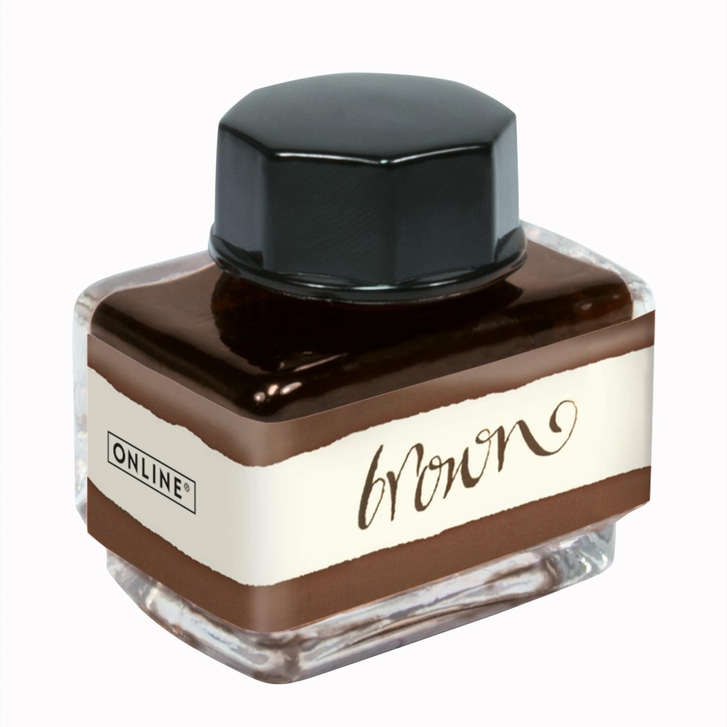 ONLINE Brown Ink 15 ml for Calligraphy, Handlettering, Writing, Converter Refills, Waterbased Ink — image 1