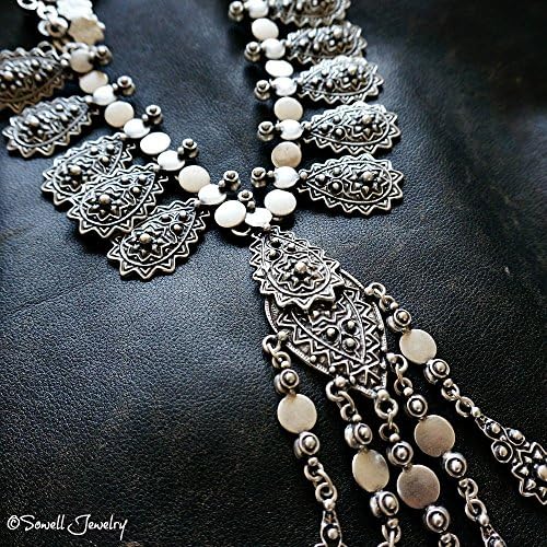 Sabah Tribal Necklace Handmade statement Necklace Boho Jewelry