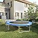 SONGMICS Replacement Trampoline Safety Pad, 8/10/12/13/14/15/16FT Waterproof Surround Spring Cover, Round Foam Pad Blue