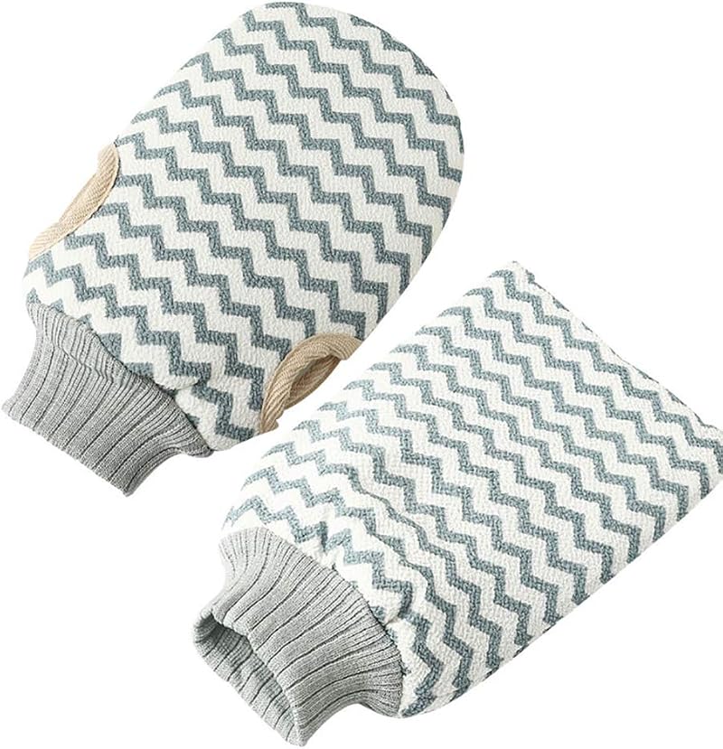 Omenluck Bath Towel Gloves Sponge Exfoliating Scrubber Shower Rubbing Mud Mud