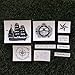 Tattify Nautical Themed Temporary Tattoos - Set Sail (Complete Set of 16 Tattoos - 2 of each Style) - Individual Styles Available - Fashionable Temporary Tattoos