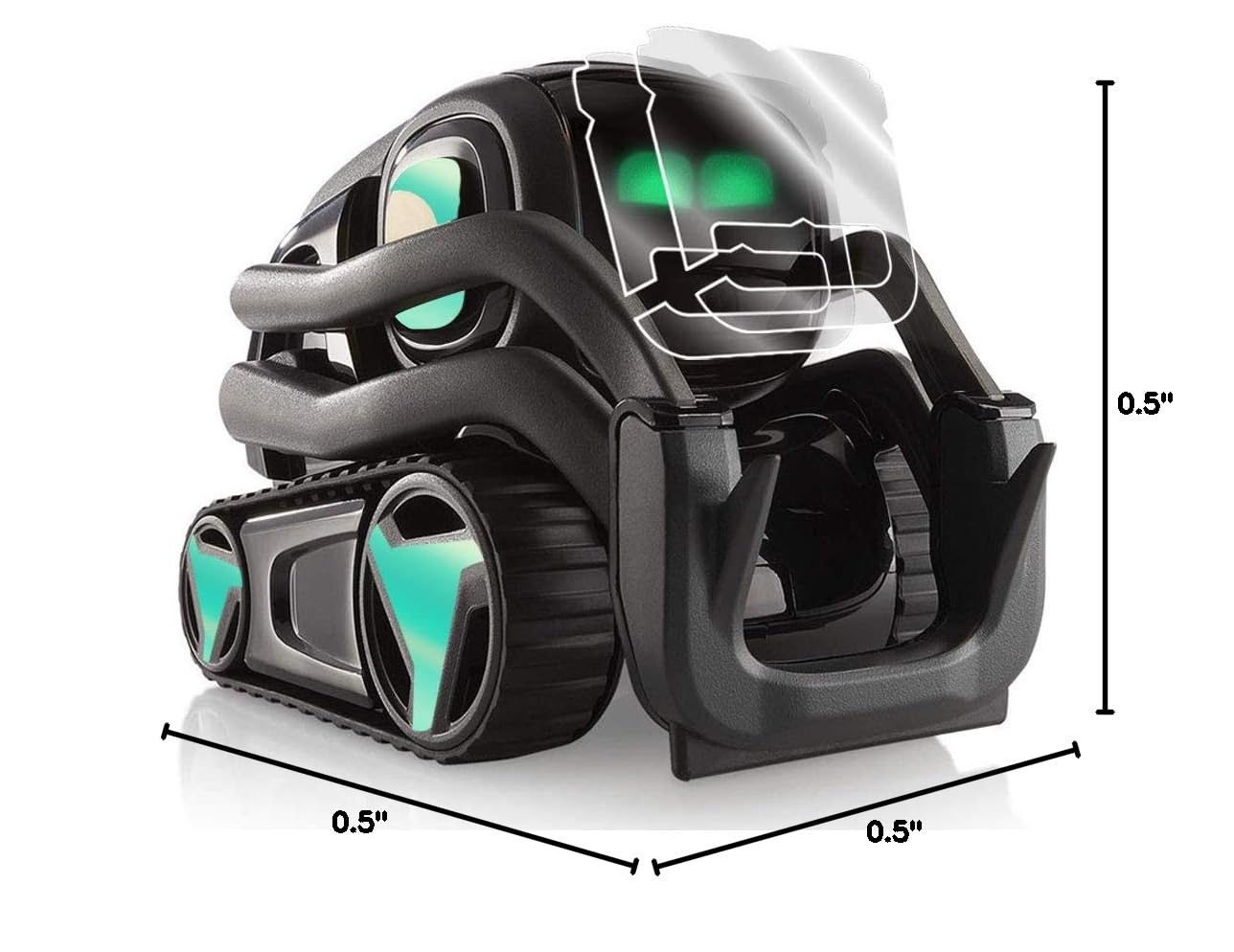 IPG for Vector Robot Face Screen Guard Decoration KIT Include Wheels&Body Set 7 Units Decals with 2 Units Screen Protector (Blue Coral)