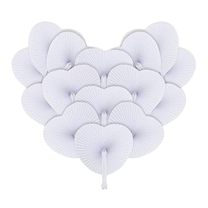 Papierfächer Handfächer Fächer Hochzeit Hochzeitsfächer Taschenfächer Faltfächer Faltbar Gastgeschenk Für Sommer Gelegenheite