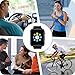 Smart Watch Bluetooth Fitness Tracker, Qidoou Android iOS Compatible Smartwatch of SIM SD Card Slot, Waterproof Pedometer Sleep Calorie Monitor Call/Message Music Clock for Kids Men Women (Black)