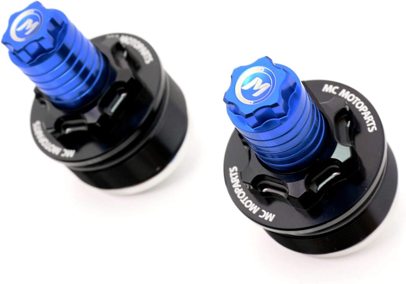 MCMOTOPARTS Blue CNC Fork Preload Adjusters Compatible with XJ6N 09-15 XJ600 98-01 WR 125 10-13 MT-07 FZ-07
