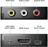 DigitConvert RCA to HDMI Converter 1080P PAL NTSC AV to HDMI Adapter view 2